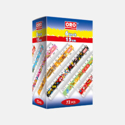 ORO Multi Color Ruler (6 Inch)