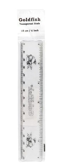 Goldfish Transparent Ruler (6 Inch) - Image 2