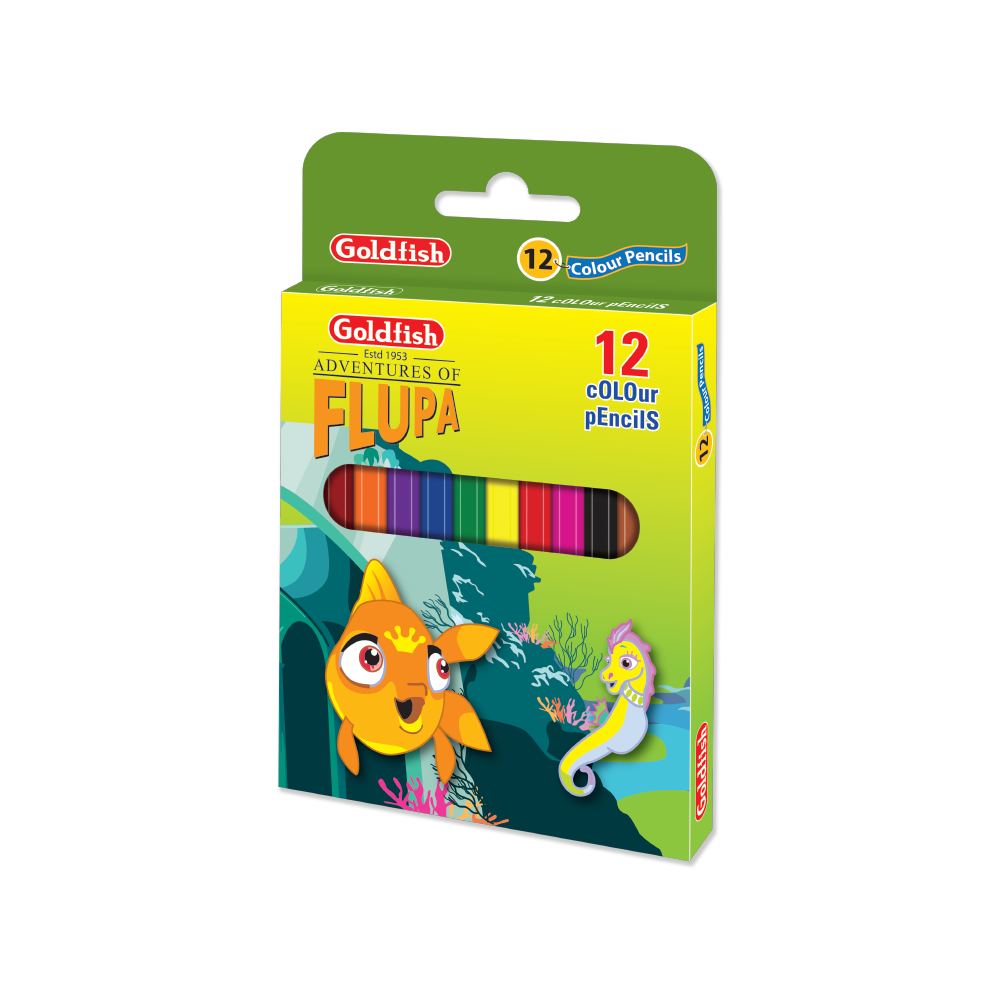 Goldfish Color Pencils (Pack of 12) (Half size)
