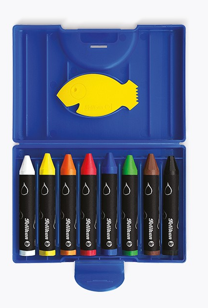Pelican Crayons Plastic Pack of 8