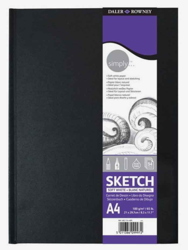 Daler Rowney Simply Black Hard Cover Sketchbook - Image 3