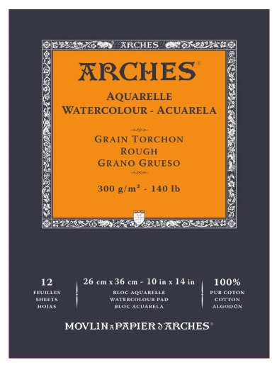 Canson Arches Watercolor Pads 12 Sheets 300g - Image 4