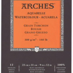 Canson Arches Watercolor Pads 12 Sheets 300g