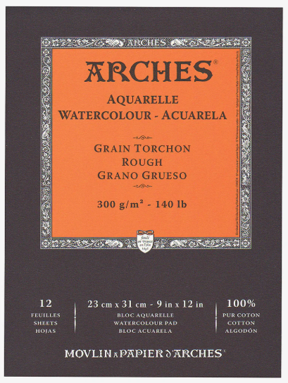 Canson Arches Watercolor Pads 12 Sheets 300g