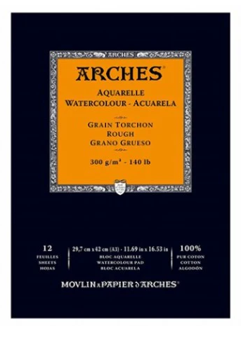 Canson Arches Watercolor Pads 12 Sheets 300g - Image 5