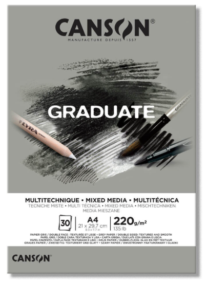 Canson Graduate Mixed Media Pad Grey - Image 3