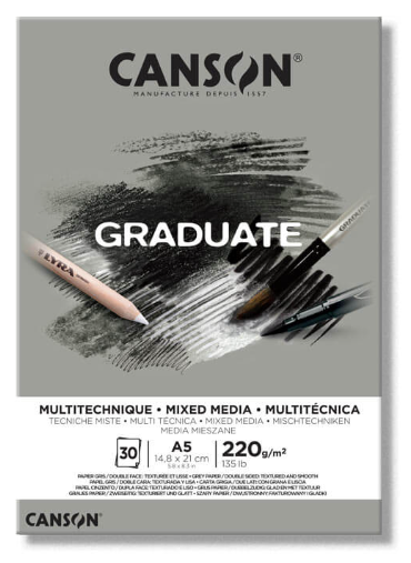 Canson Graduate Mixed Media Pad Grey - Image 4