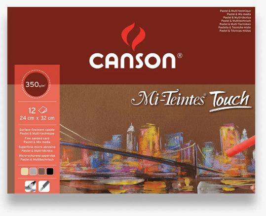 Canson Mi Teintes Touch Pastel Drawing Pad 24cm x 32cm 350gsm