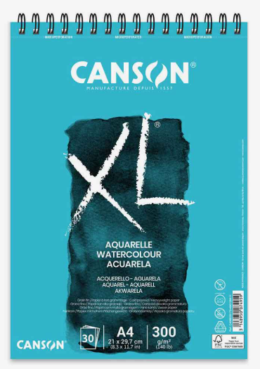 Canson XL Aquarelle Watercolor Spiral Pad - Image 4