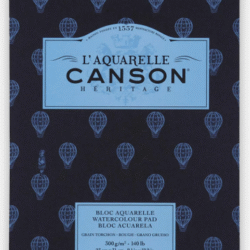 Canson Heritage Watercolor Pad Hot Pressed Rough 300gsm