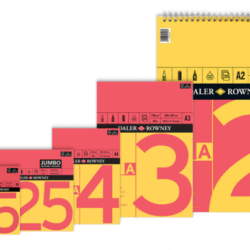 Daler Rowney Red & Yellow Spiral Pad