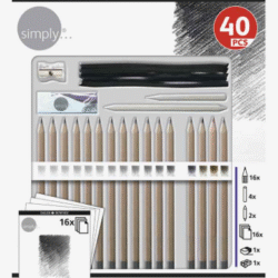 Daler Rowney Simply Sketching Set (40 Pcs)