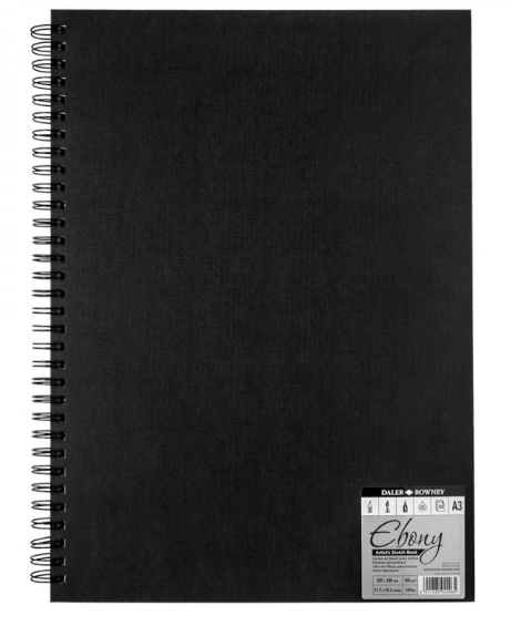 Daler Rowney Ebony Hardback Spiral Sketchbook - Image 5